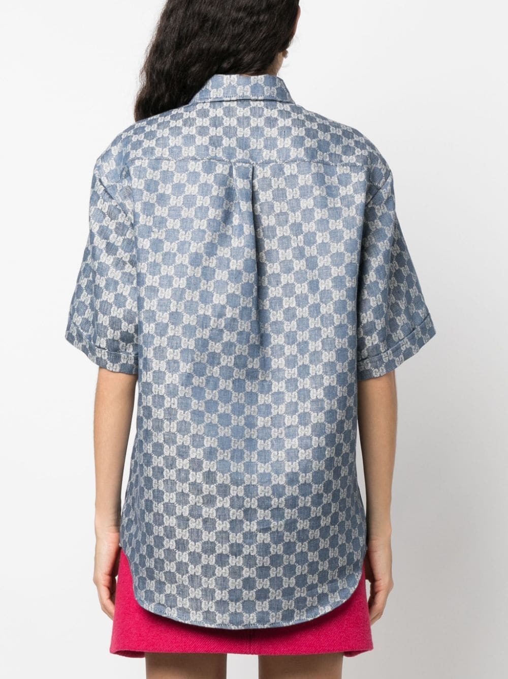 Gucci GG linen jacquard shirt - Image 4