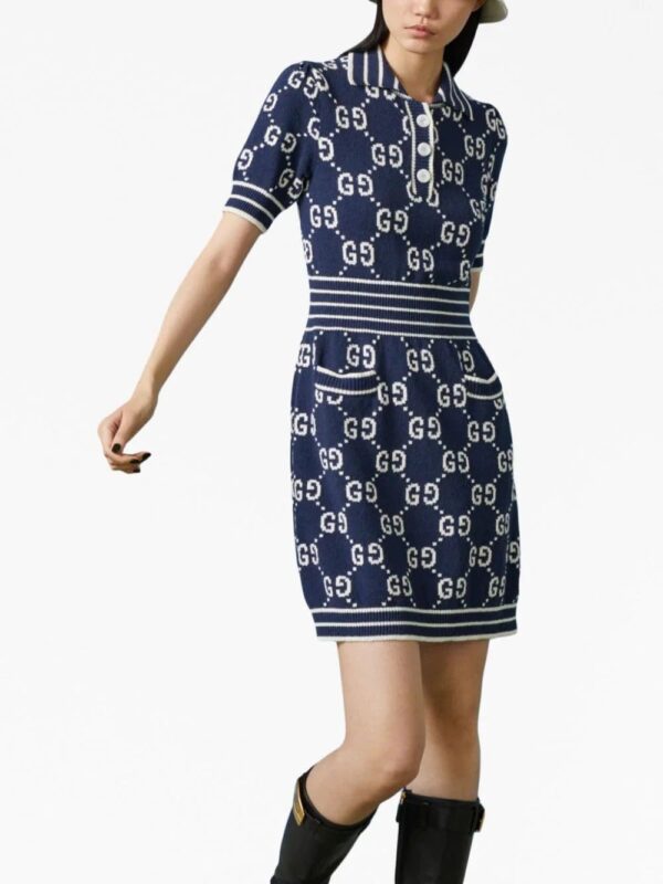 Gucci  GG jacquard polo dress - Image 3