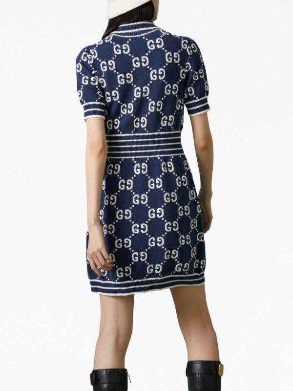 Gucci  GG jacquard polo dress - Image 4
