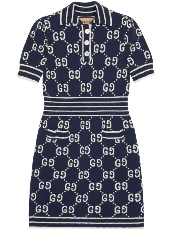 Gucci  GG jacquard polo dress