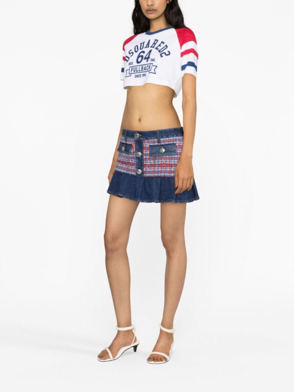 DSQUARED2  low-rise denim miniskirt - Image 3