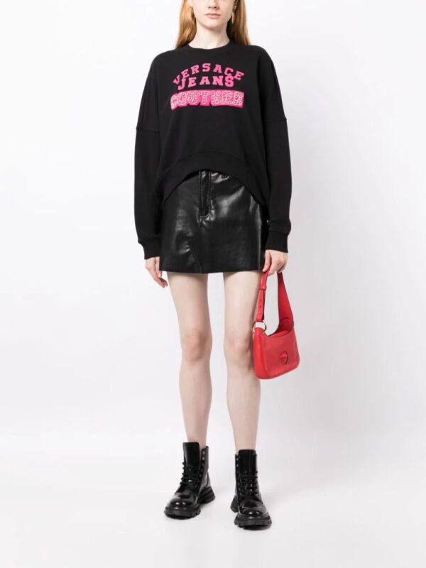 Versace  logo-print cotton sweatshirt - Image 2