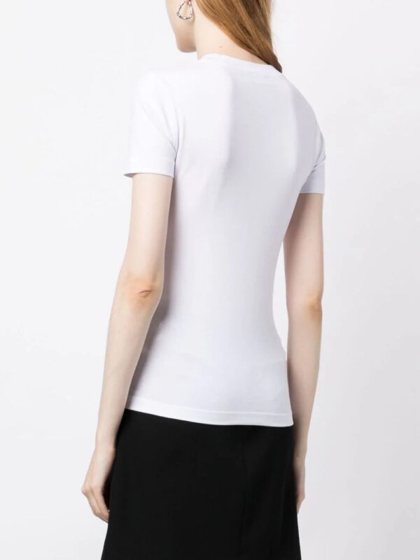 Versace  rhinestone-embellished logo-print T-shirt - Image 4
