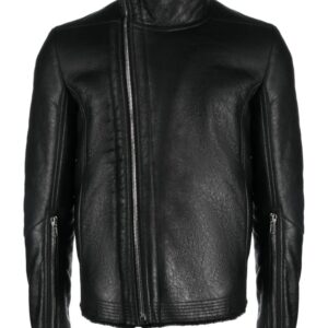 Rick Owens DRKSHDW  faux-fur lining leather jacket