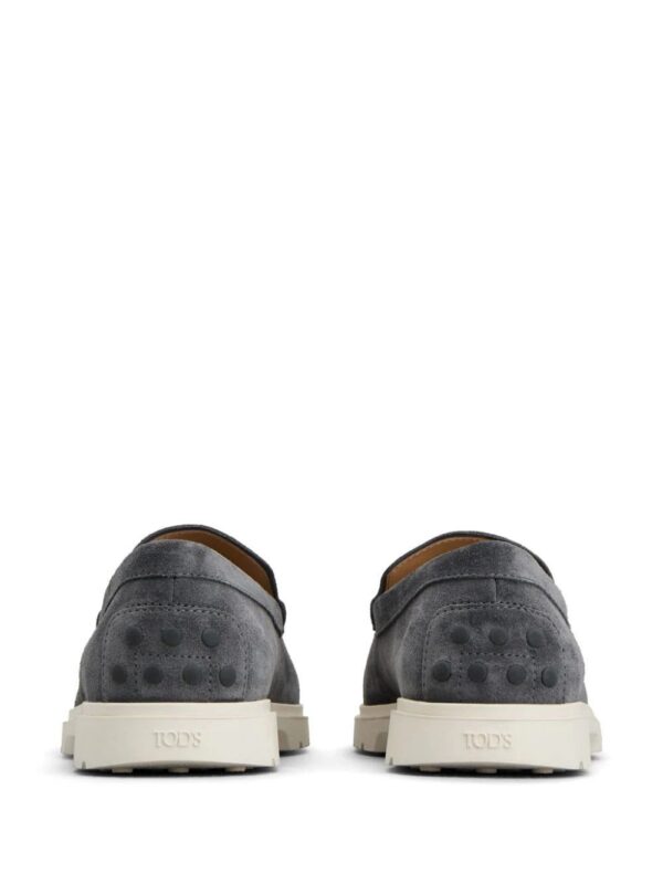 Tod's  logo-debossed suede loafers - Image 3