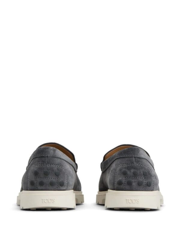 Tod's  logo-debossed suede loafers - Image 3