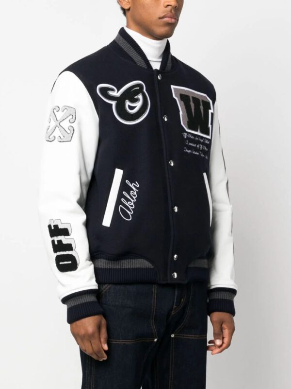 Off-White  Cryst Moon Phase varsity jacket - Image 4