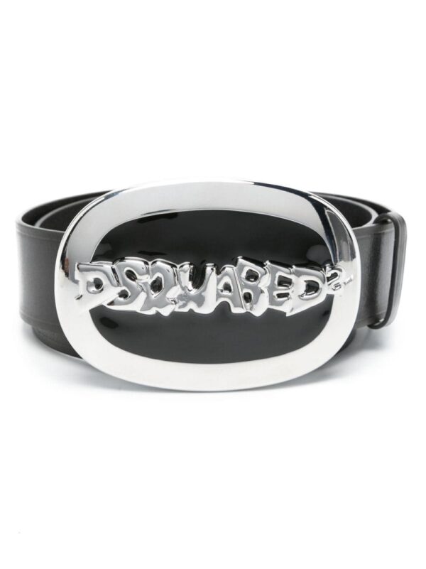 Louis Vuitton logo-plaque leather belt