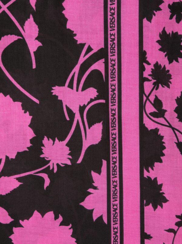 Versace  floral modal-silk scarf - Image 2