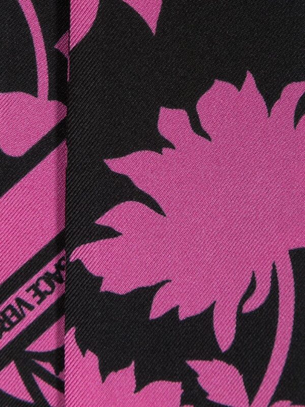 Versace  floral silk scarf tie - Image 2