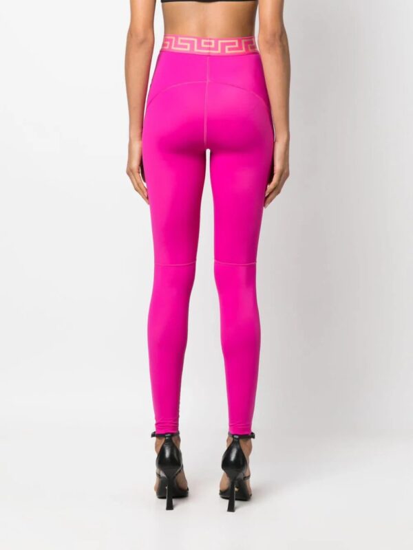 Versace  Greca-pattern high-waisted leggings - Image 4