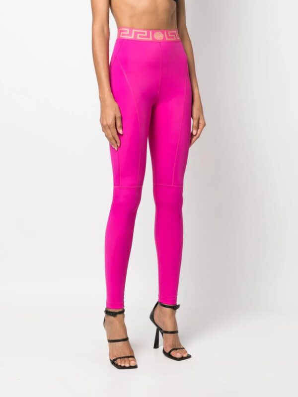 Versace  Greca-pattern high-waisted leggings - Image 3