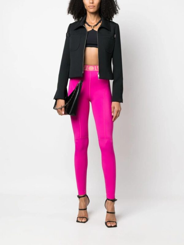 Versace  Greca-pattern high-waisted leggings - Image 2