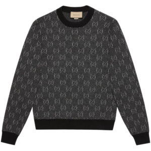 Gucci  jacquard-logo wool jumper
