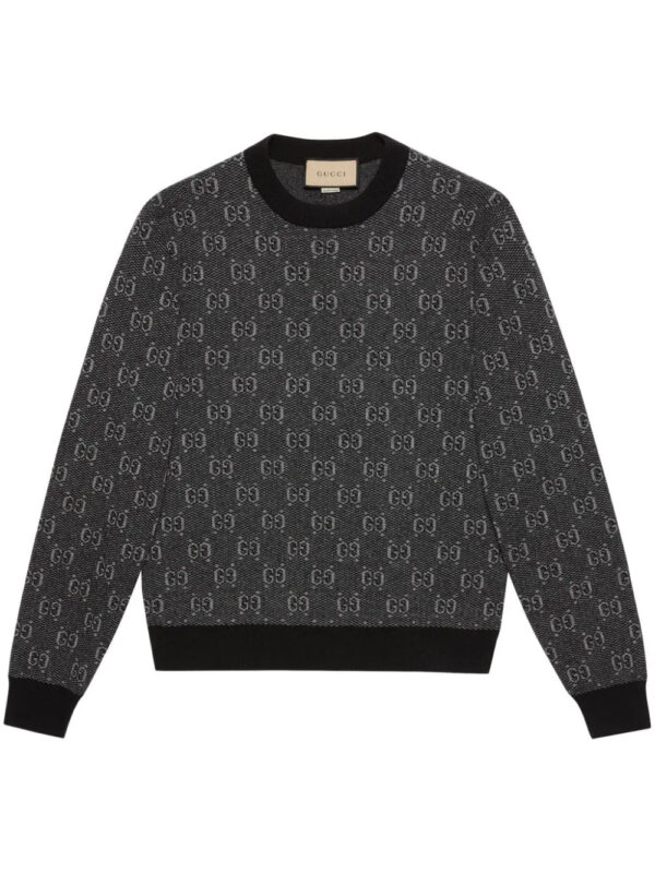 Gucci  jacquard-logo wool jumper