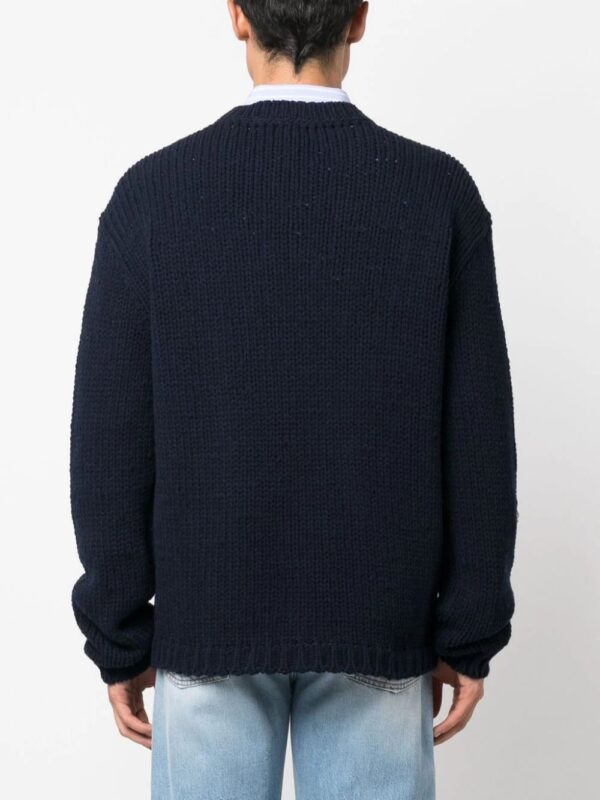 Gucci  intarsia-knit logo wool jumper - Image 4