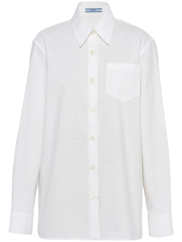 Prada jacquard poplin shirt