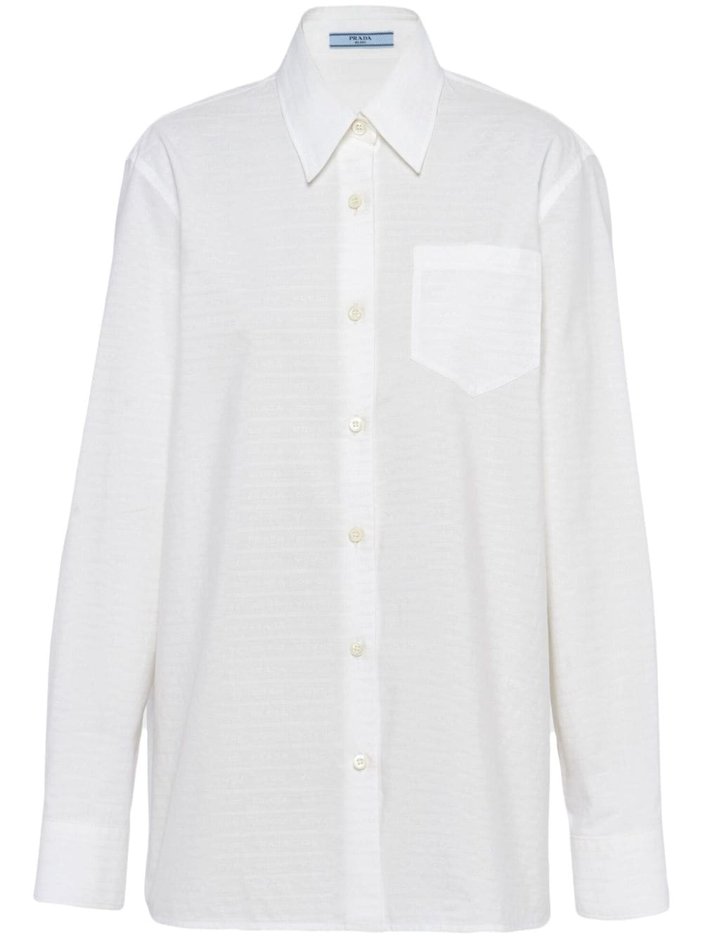 Prada jacquard poplin shirt