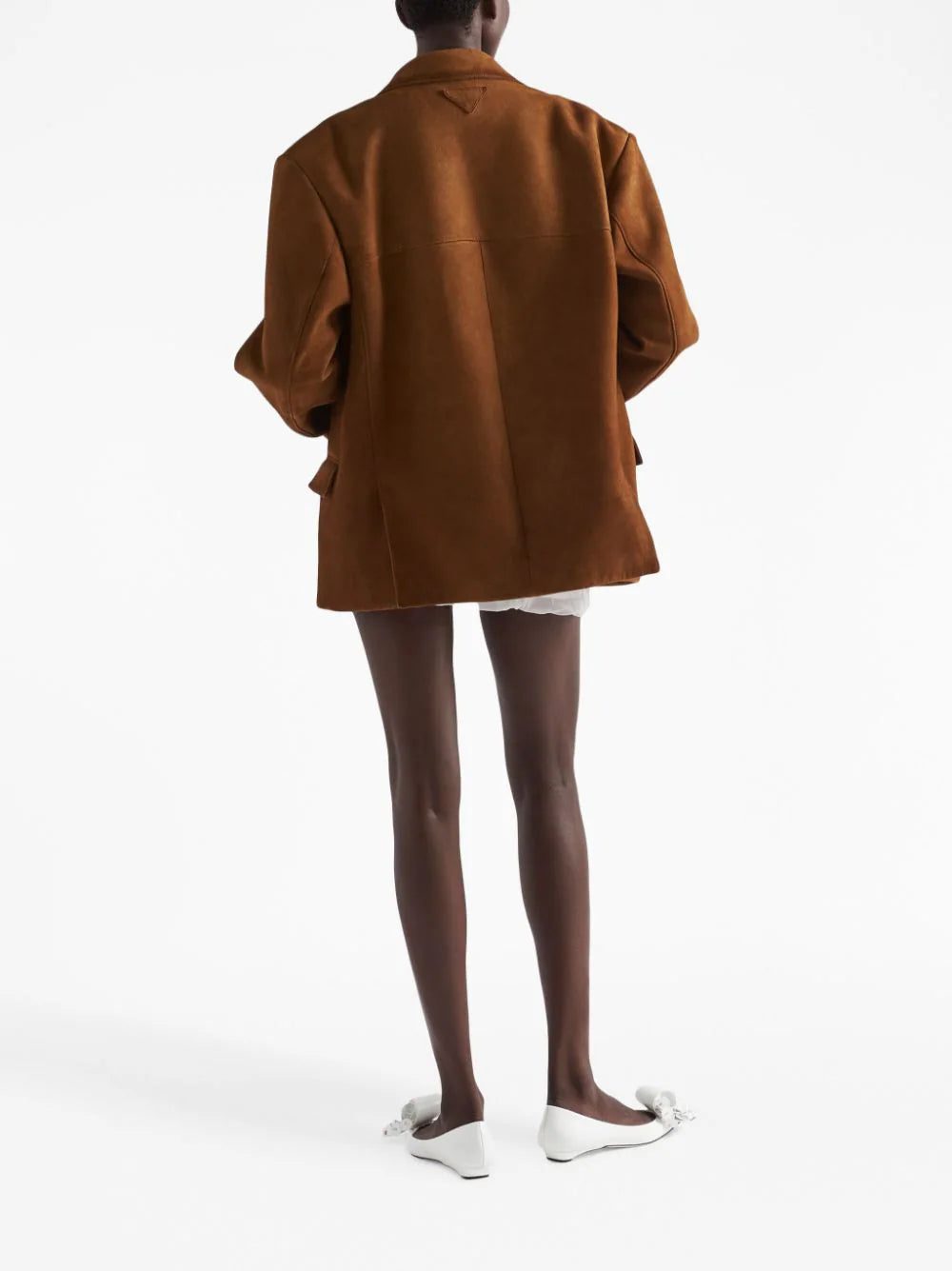 Prada single-breasted suede blazer - Image 3