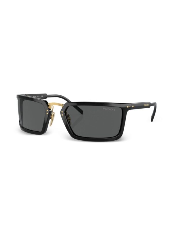 Prada Eyewear logo-lettering wraparound sunglasses - Image 2
