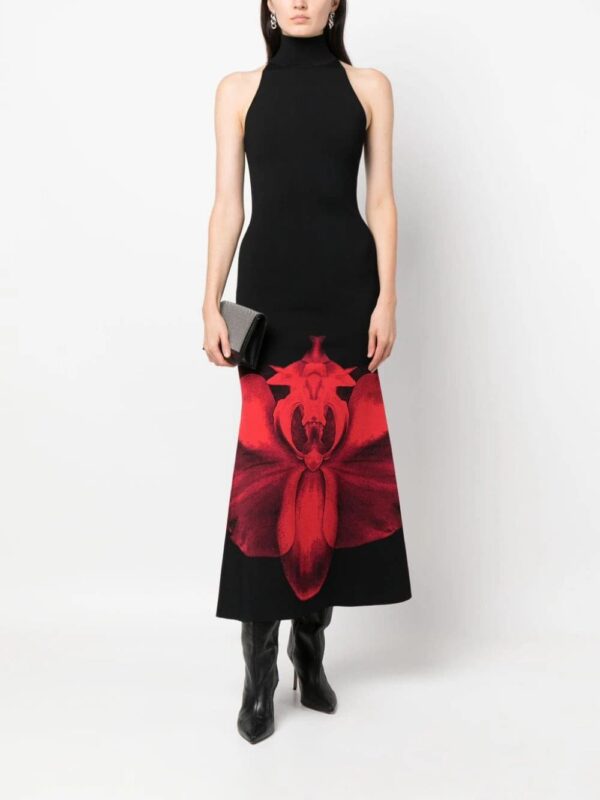 Alexander McQueen  Ethereal Orchid-jacquard maxi dress - Image 2