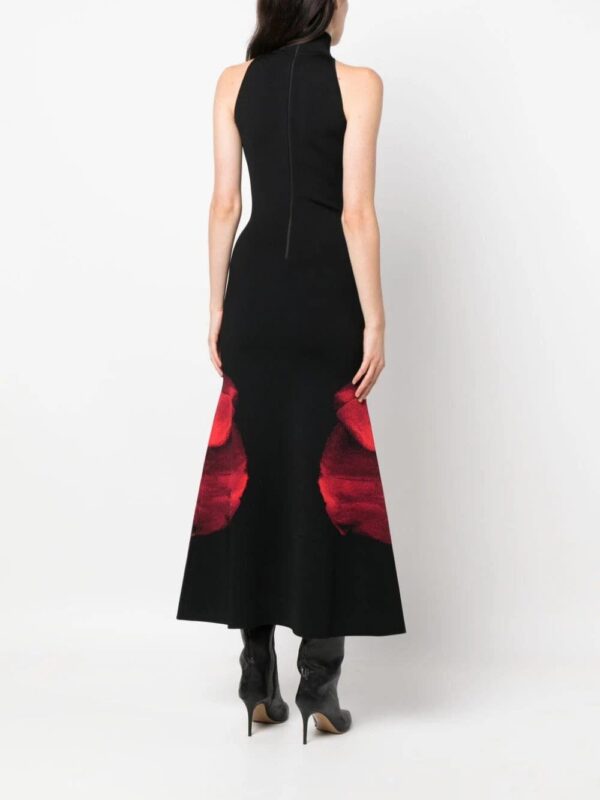 Alexander McQueen  Ethereal Orchid-jacquard maxi dress - Image 4