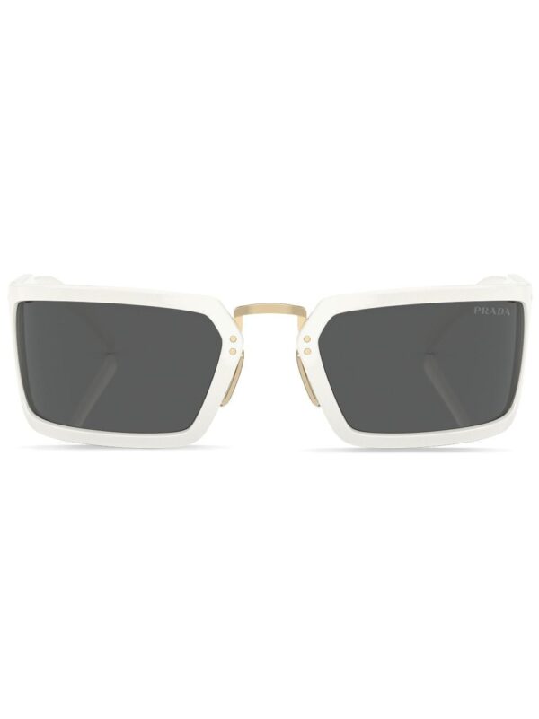 Prada Eyewear logo-engraved square-frame sunglasses