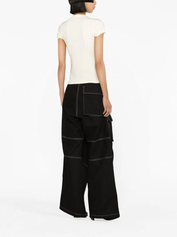 Off-White  Arrows-embroidered cotton T-shirt - Image 3
