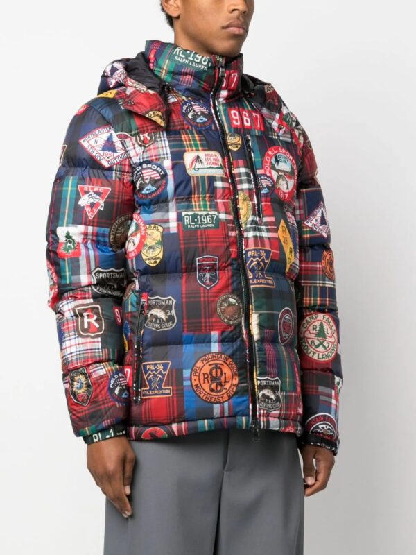 Polo Ralph Lauren  water-repellent plaid-pattern hooded jacket - Image 3