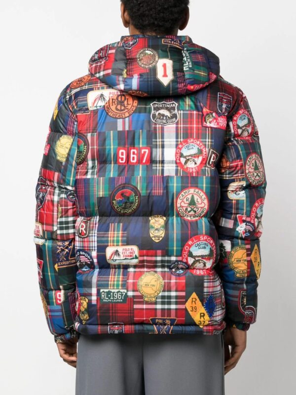 Polo Ralph Lauren  water-repellent plaid-pattern hooded jacket - Image 4