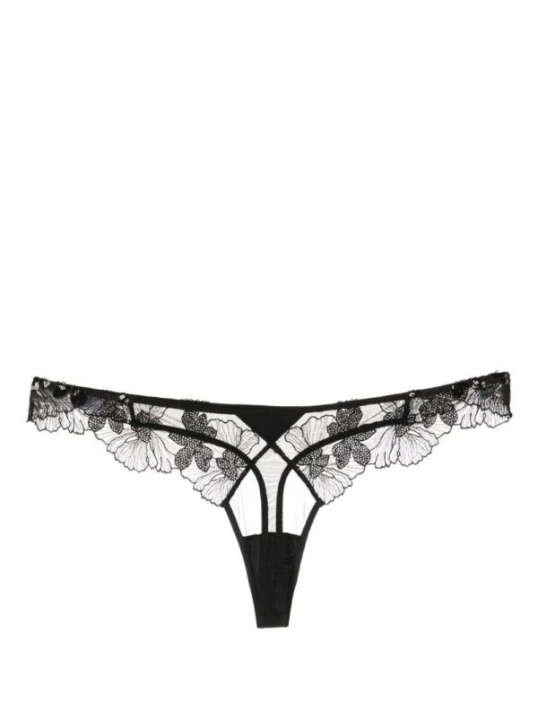 Fleur Du Mal  floral-lace sheer thong - Image 2
