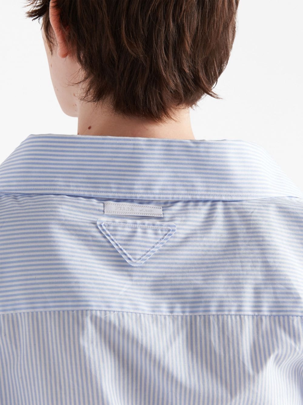 Prada tie-detail poplin shirt - Image 5