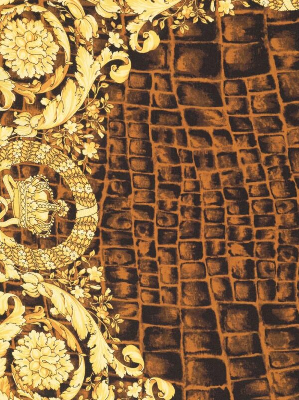 Versace  Baroccodile silk scarf - Image 2