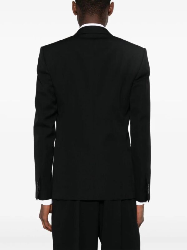 Off-White  satin-lined virgin-wool tuxedo jacket - Image 4