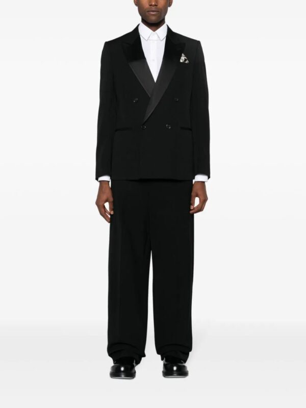Off-White  satin-lined virgin-wool tuxedo jacket - Image 2