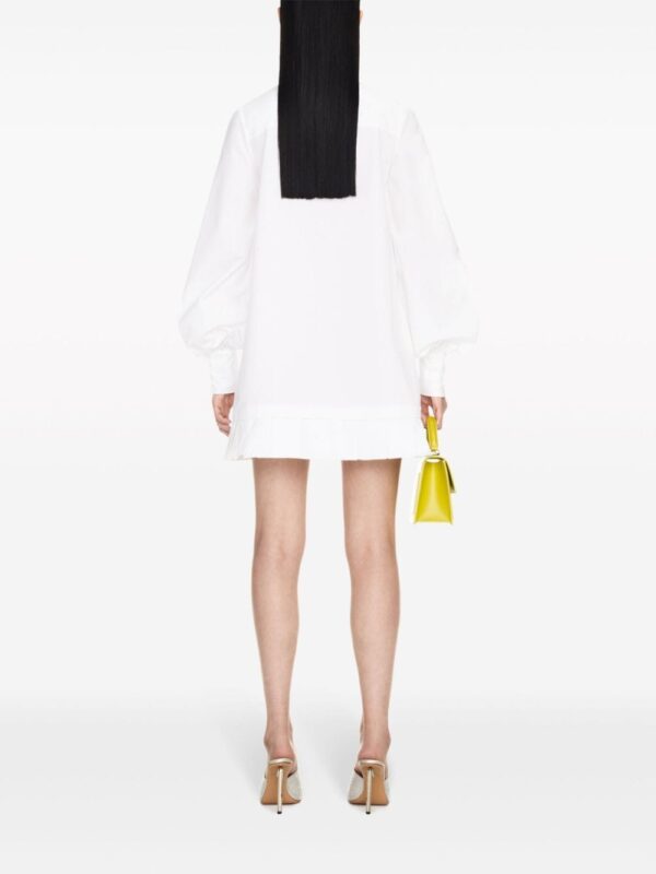 Off-White poplin pleated shirt dress - Image 4