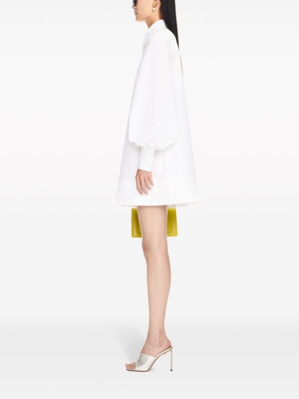 Off-White poplin pleated shirt dress - Image 3