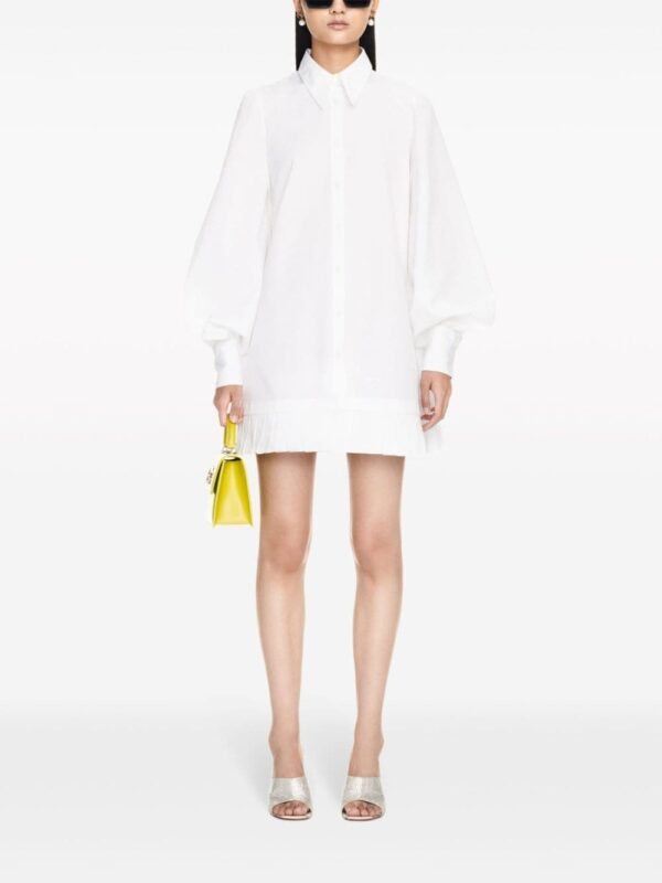 Off-White poplin pleated shirt dress - Image 2