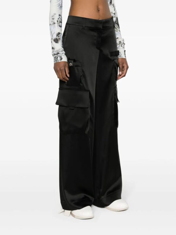 Off-White  satin cargo trousers - Image 3