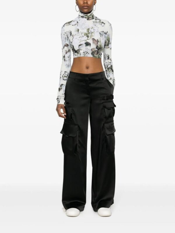 Off-White  satin cargo trousers - Image 2