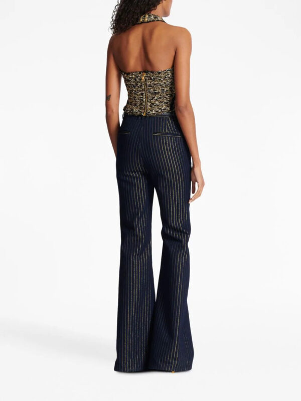 Balmain  halterneck tweed top - Image 4