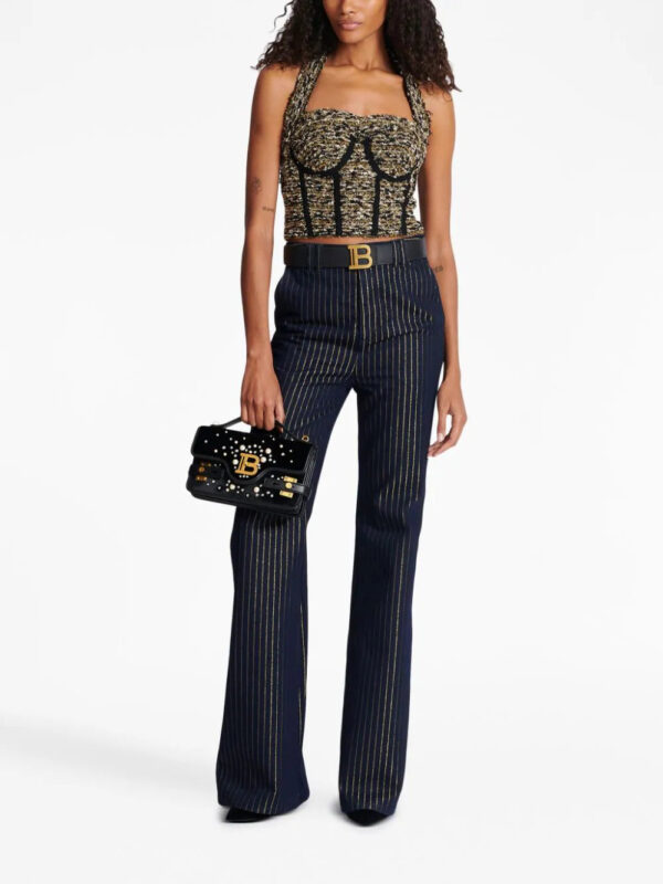 Balmain  halterneck tweed top - Image 2
