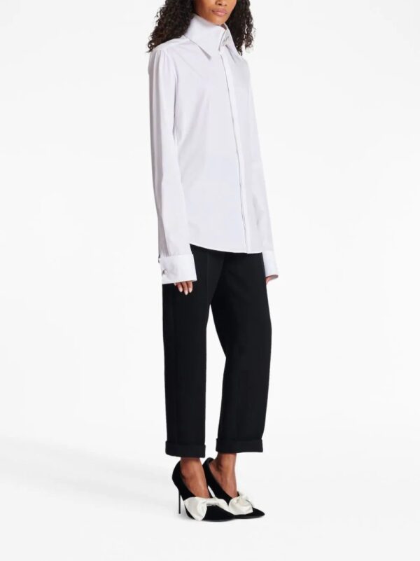 Balmain  jewel-embellished cotton-poplin shirt - Image 3