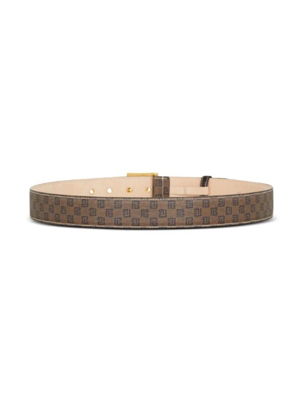 Louis Vuitton monogram-print logo-plaque belt - Image 3