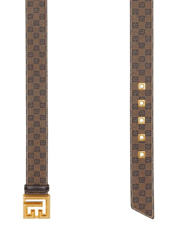 Louis Vuitton monogram-print logo-plaque belt - Image 2