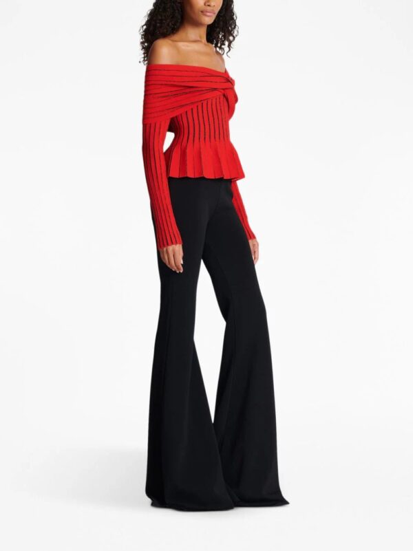 Balmain  knotted off-shoulder top - Image 3