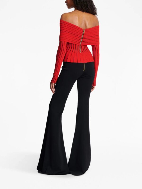 Balmain  knotted off-shoulder top - Image 4