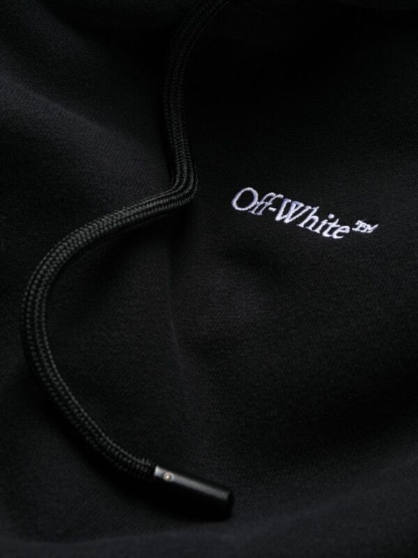 Off-White logo-embroidered hoodie minidress - Image 5