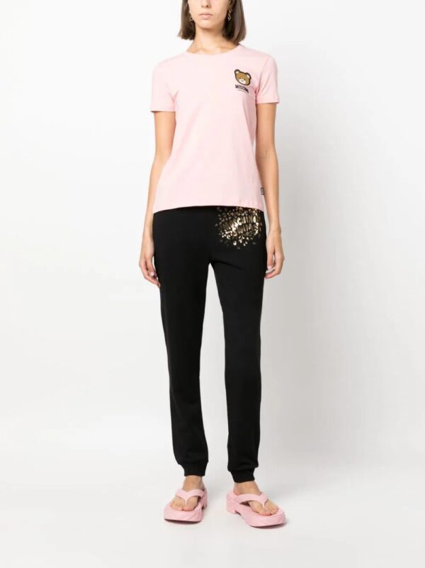 Moschino  logo-print cotton track trousers - Image 2