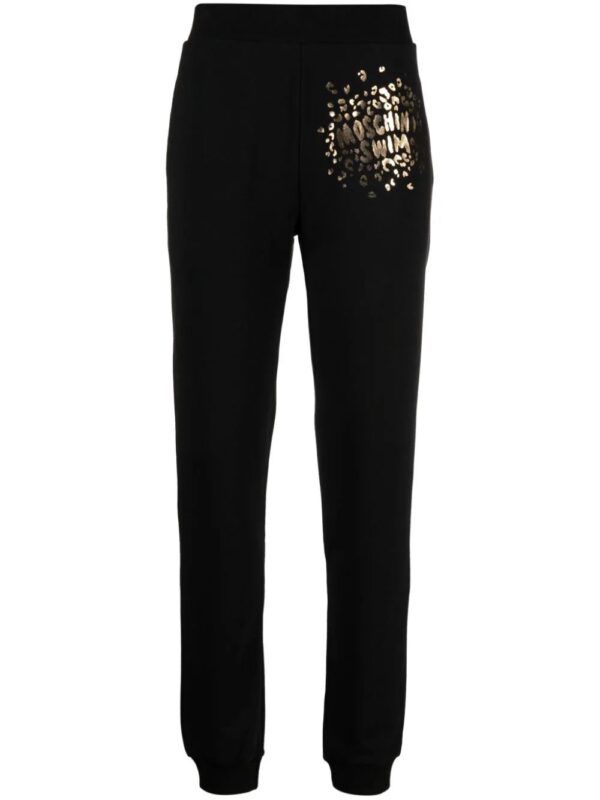 Moschino  logo-print cotton track trousers